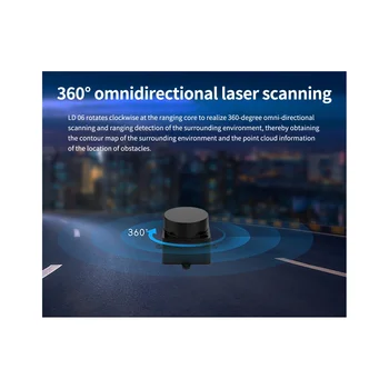 LD06 Лидар LD19 D300 Портативный 360 ° DTOF 3D Сканер С дальностью действия 12 м Поддержка ROS ROS2 Raspberry Pi Jetson Robotics Mapping