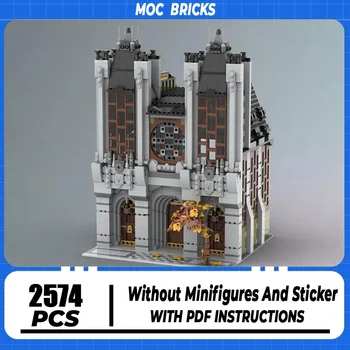 Moc Building Block Модульная модель Церкви Технология сборки кирпича DIY City Street View Игрушка в подарок к празднику