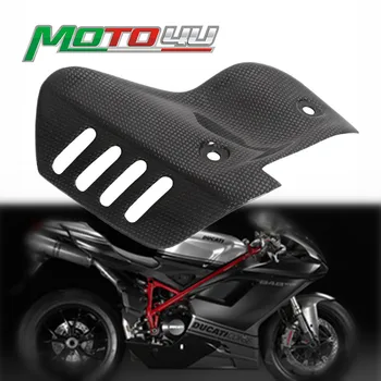 MOTO4U для Ducati 848, крышка из углеродного волокна для Терминьони, Теплозащитный экран для выхлопных газов, аксессуары для мотоциклов