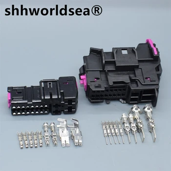 shhworldsea 20-Контактный Разъем для Подключения Автомобильной Двери 8E0 972 702 8E0 972 701 Для Golf Jetta A4 A6L A3 A8 Q7 Q3 Q5