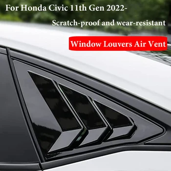 Автомобиль-стайлинг Для Honda Civic 11th Gen 2022 2023 Заднего Жалюзи Бокового Окна Автомобиля Накладка На Шторку Наклейка Вентиляционный Совок
