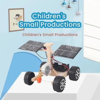 Деревянная модель гоночного автомобиля на солнечной батарее с дистанционным управлением своими руками, свободная деталь, подарок для детей, студенческий научный проект, экспериментальные материалы