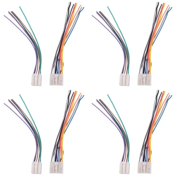 Жгут проводов стереосистемы CD-плеера для Toyota/Scion/Subaru, адаптер для проводов, Радиоприемники вторичного рынка, 4 пары Соединительных кабелей