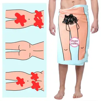 Забавное банное полотенце для розыгрыша, сексуальное полотенце для душа с принтом для женщин, мужчин, Пляжное полотенце из креативного волокна