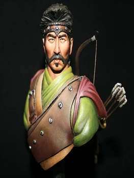 Новый в разобранном виде 1/10 бюста древнего офицера, Монгольского воина, солдата, фигурка из смолы, неокрашенная модель, Комплект