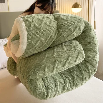 Очень толстое зимнее стеганое одеяло, лоскутное одеяло, мягкое постельное белье из микрофибры для тепла и комфорта, теплые постельные одеяла, лоскутные одеяла